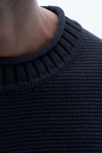 Load image into Gallery viewer, Rolled Hem Sweater Black

