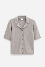 Load image into Gallery viewer, Shortsleeve Collar Cardigan Moss Grey
