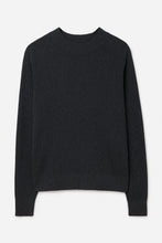 Load image into Gallery viewer, Cotton Merino Mock Neck Sweater Anthracite Melange
