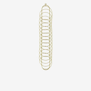 Iron card holder, Ant. brass