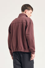 Load image into Gallery viewer, Bjorn Relaxed Organic Loopback Track Jacket, Mahogany
