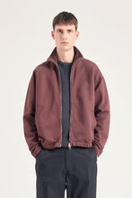 Load image into Gallery viewer, Bjorn Relaxed Organic Loopback Track Jacket, Mahogany
