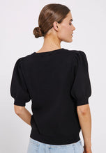 Load image into Gallery viewer, Als knit tee Black
