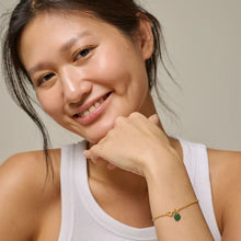 Load image into Gallery viewer, Ball Chain Bracelet Petrol Green
