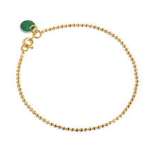 Load image into Gallery viewer, Ball Chain Bracelet Petrol Green
