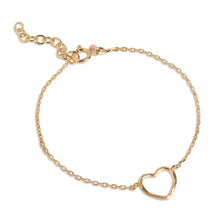 Load image into Gallery viewer, Organic Heart Bracelet Gold
