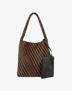 HOBO Braided Soft Structure Brown Caramel