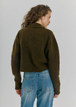 Load image into Gallery viewer, Halli short knit cardigan Army
