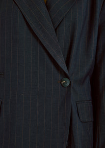 Kandria shaped blazer Brown pinstripes