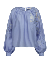 Load image into Gallery viewer, MOLLY blouse, Blue Heron
