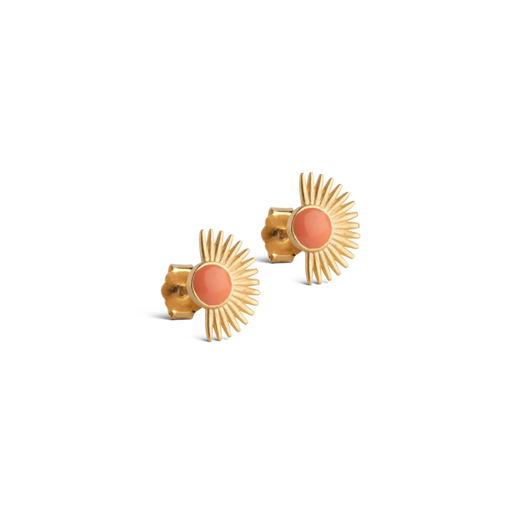 Soleil Studs Light Coral