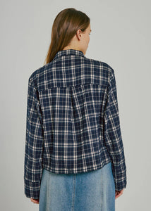 Sylvana top Navy check