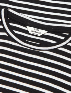 2x2 Cotton Stripe Tuba LS Tee Black/White