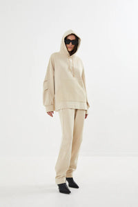 Sevilla Loop back Hoodie Oyster