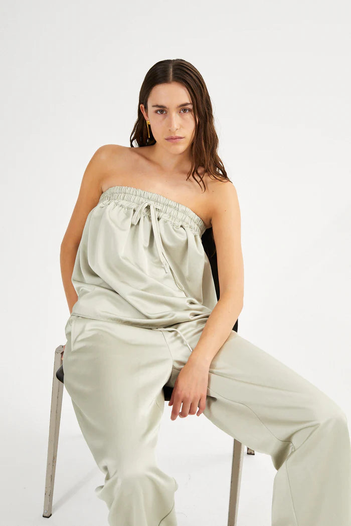 PARIS drape bustier Oyster