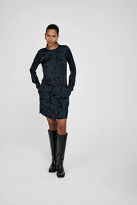 AGNIA tube blouse Midnight black