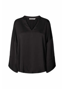 Aiva solid tunic top Black