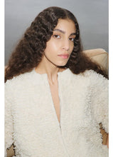 Load image into Gallery viewer, ALICE Shaggy knit cardigan, Off white
