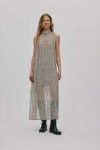Load image into Gallery viewer, ALLISON Splash netting long dress, Silver grey
