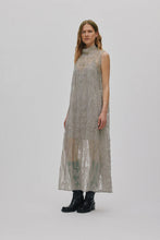 Load image into Gallery viewer, ALLISON Splash netting long dress, Silver grey
