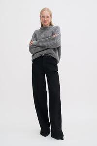 Soft Alpaca Sweater Grey Melange
