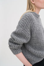 Load image into Gallery viewer, Soft Alpaca Sweater Grey Melange
