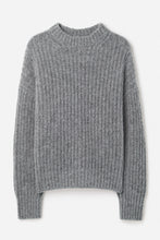 Load image into Gallery viewer, Soft Alpaca Sweater Grey Melange
