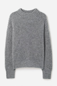 Soft Alpaca Sweater Grey Melange