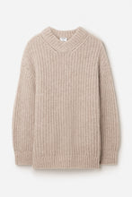 Load image into Gallery viewer, Soft Alpaca V-Neck Sweater Light Beige
