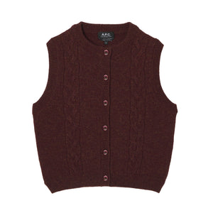 Alyson gilet Burgundy