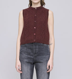Alyson gilet Burgundy