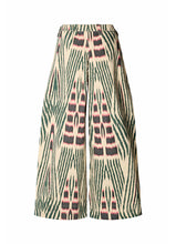 Load image into Gallery viewer, AMARI Ikat Crop Pants, Citrus black dark beige
