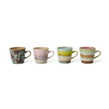 Load image into Gallery viewer, 70s ceramics americano mugs (set of 4), rococo

