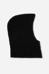 Fluffy Balaclava Black