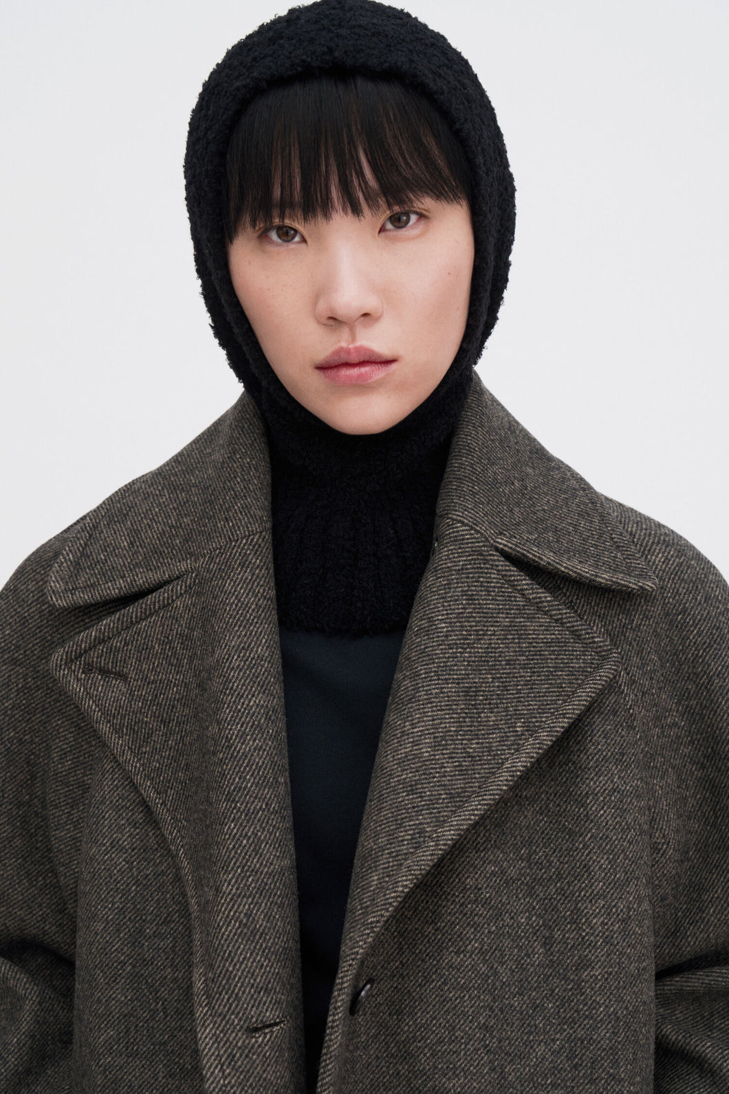 Fluffy Balaclava Black