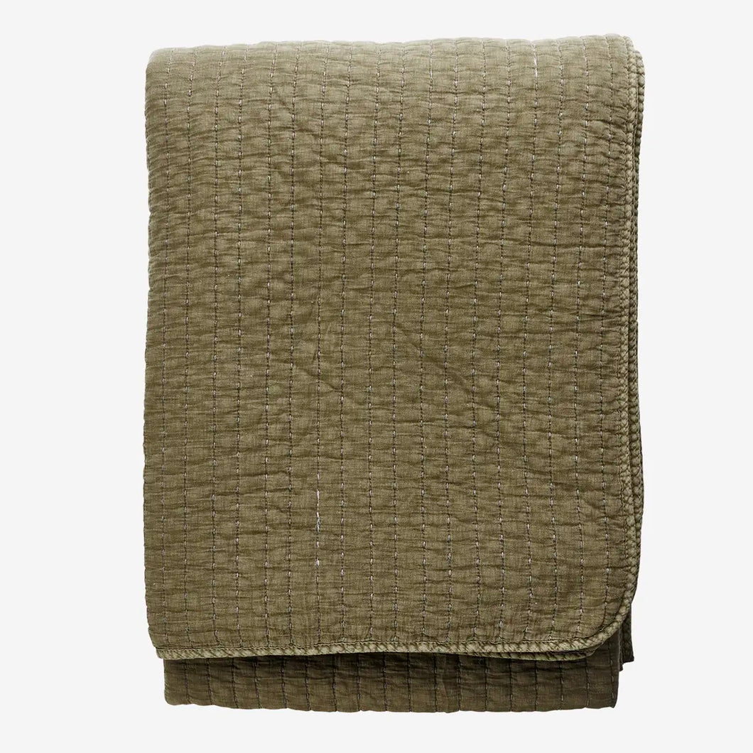 Quilted bed cover 240x240, Khaki