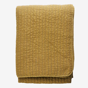 Quilted bed cover 240x240, Mustard