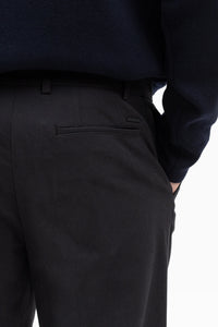 Benn Relaxed Pleated Trousers Black