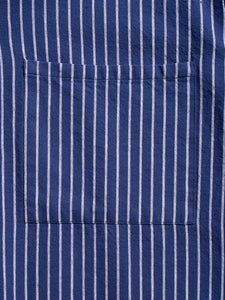 Berra Striped Worker Shirt Blue