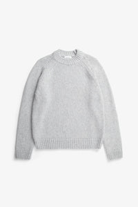Birger Wool Raglan, Light Grey Melange