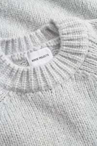 Birger Wool Raglan, Light Grey Melange
