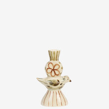 Load image into Gallery viewer, Hand-painted candle holder with bird
