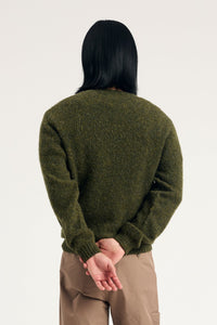 Birnir Brushed Lambswool, Olive Night