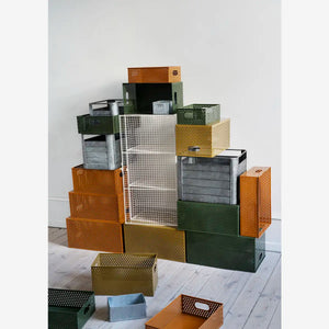 Iron storage boxes L, Set of 3