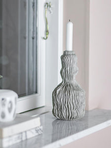Briar Candle Holder Large, Grey