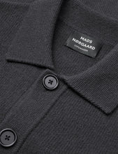 Load image into Gallery viewer, Super Wool Brando Polo LS Knit, Asphalt
