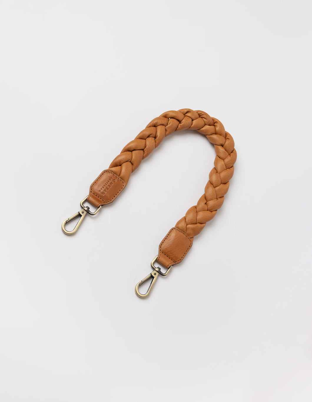 Braided Shoulder Strap Cognac