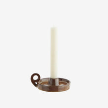 Load image into Gallery viewer, Stoneware candle holder
