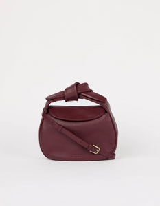 Coco Croissant Dark Cherry Soft Grain Leather