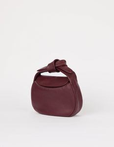 Coco Croissant Dark Cherry Soft Grain Leather